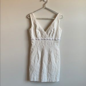 Trina Turk White Beaded Dress